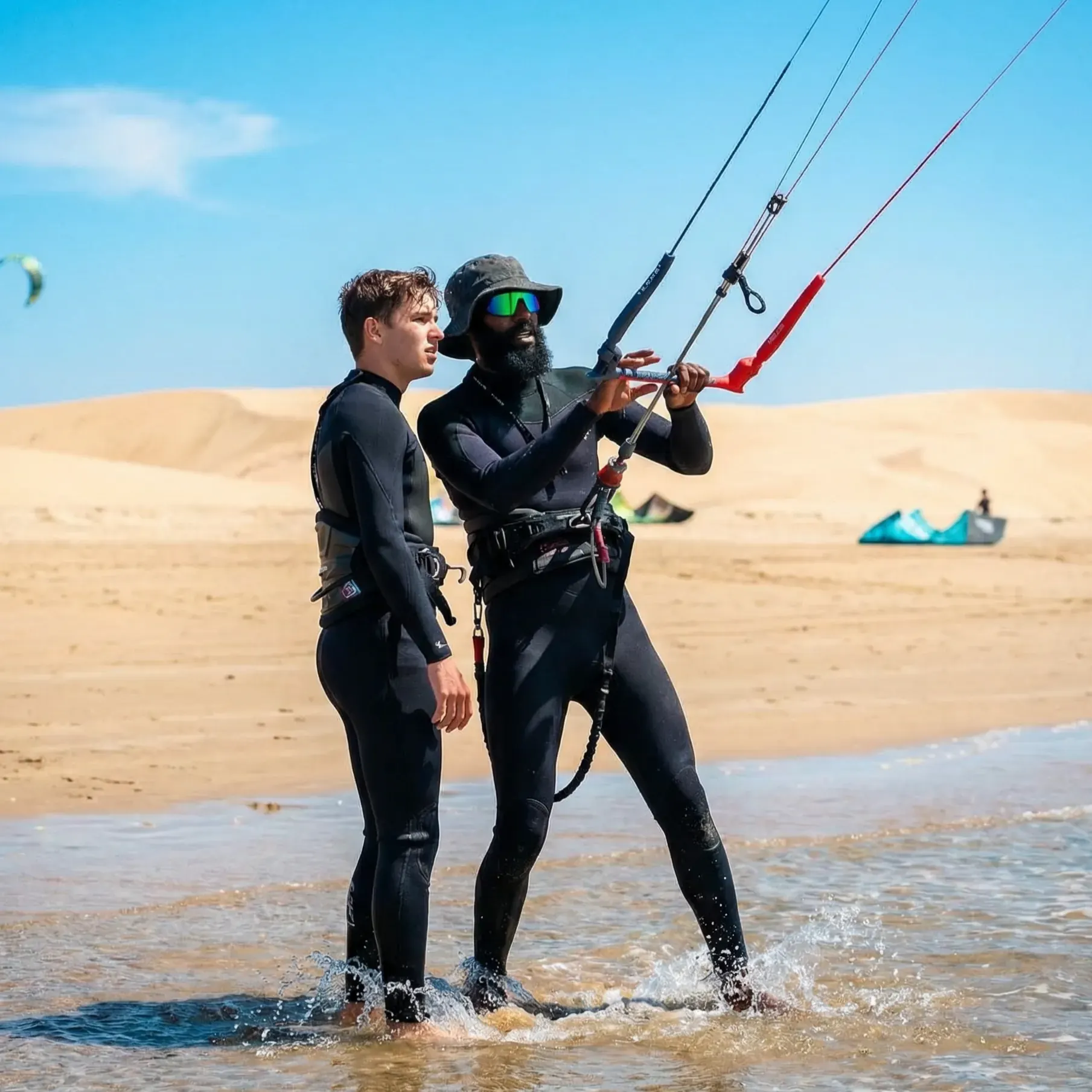Cours de kitesurf privés à Dakhla Camp