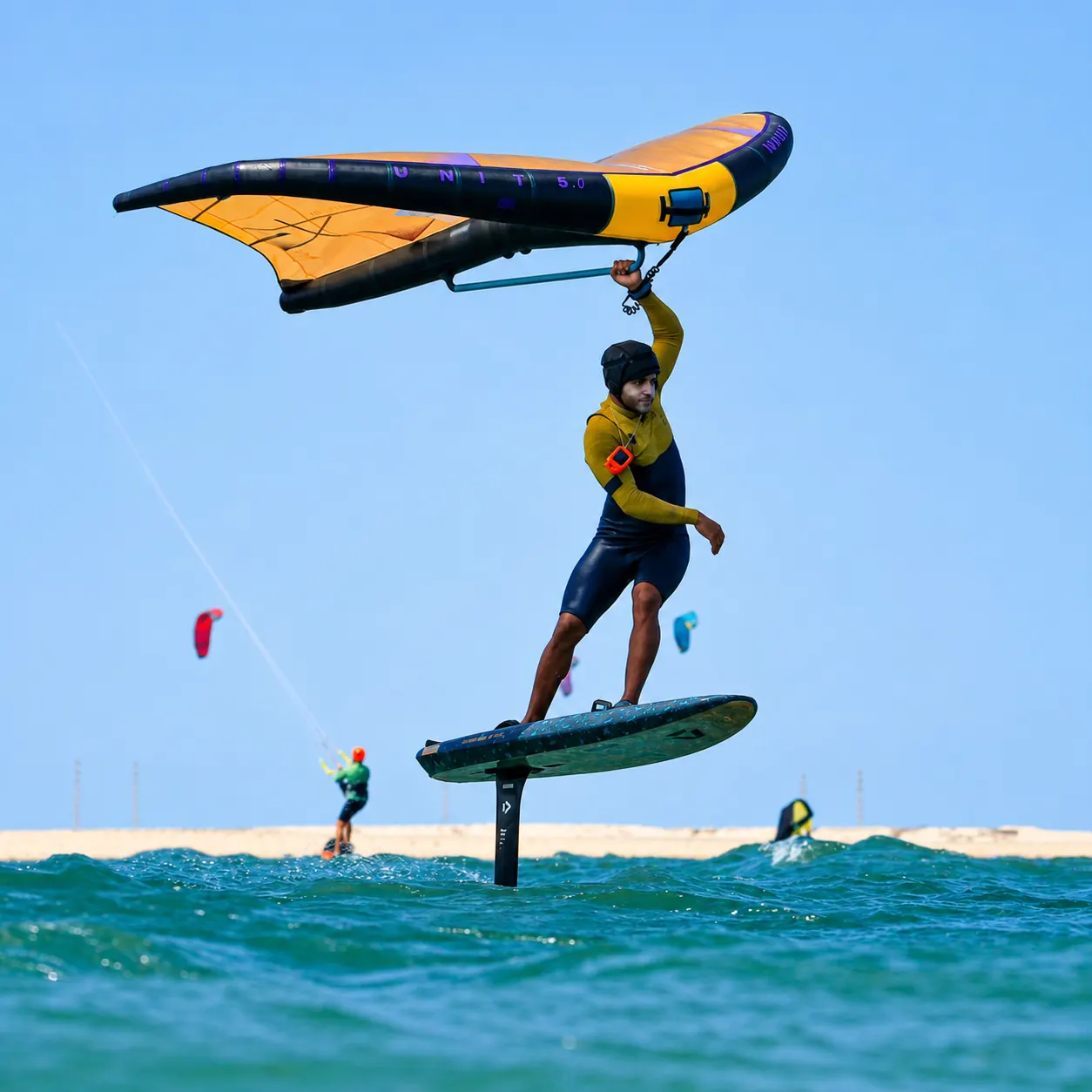 Cours de wingfoil à Dakhla Camp